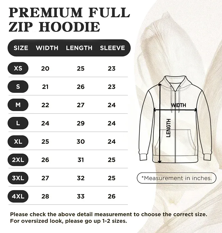 Custom Pet Portrait Embroidered Portrait Hooded Zip Up Hoodie