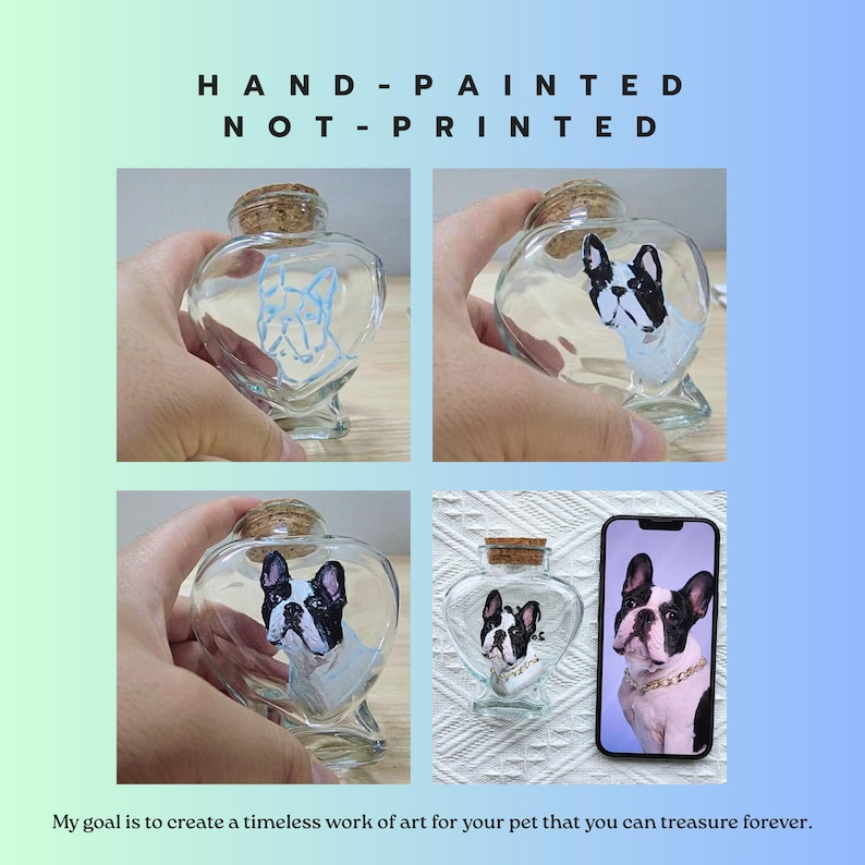 100% hand-painted, painting process
