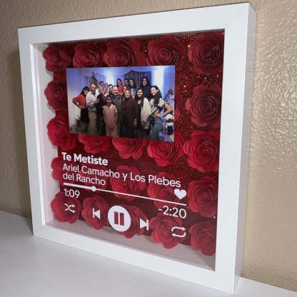 Personalisierte Music Album Cover, Rose Song Frame-forlovever