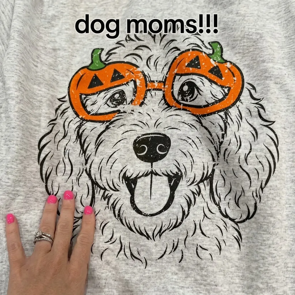 Custom Halloween Pet Portrait Sweatshirt – Custom Dog & Cat Pumpkin Glasses Crewneck