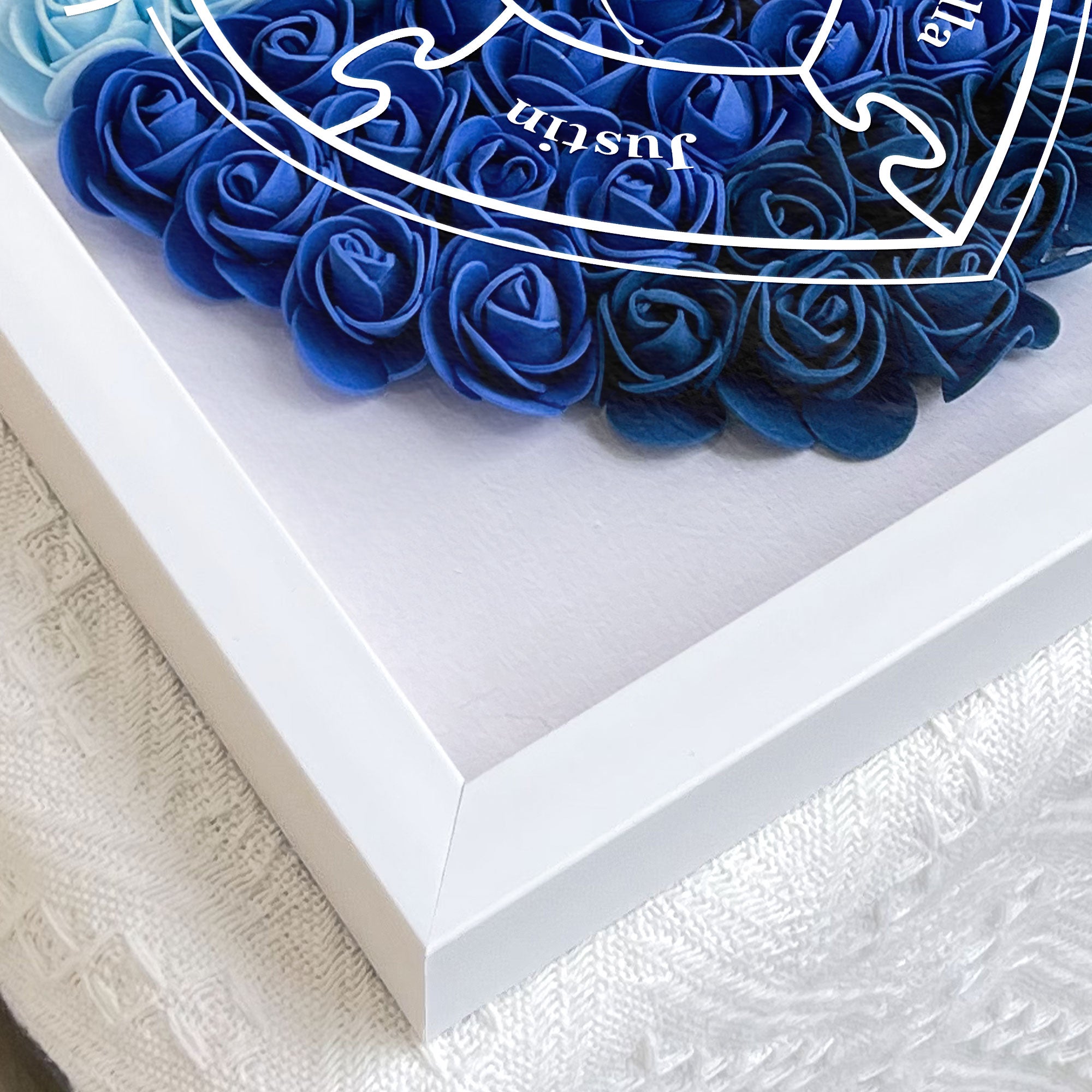 You Are The Piece That Hold Us Together - Personalized Flower Shadow Box-forlovever