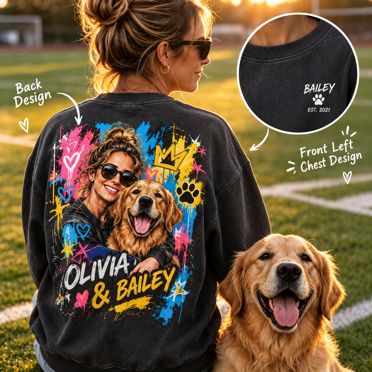 Custom Pet Portrait – Urban Graffiti Pop Art Style Graffiti-Style Custom Pet Portrait
