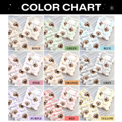 Custom Pet Photo Pajamas, Personalized Pet Sleepwear, Cute Pet Lover Gift, Custom Pajama Pants Set