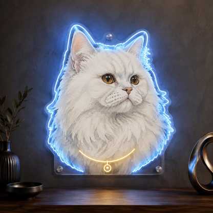 Custom Pet Photo Neon Sign, Personalized Pet Portrait Light, Dog Memorial Room Decor, Pet Loss Keepsake, Unique Pet Lover Gift