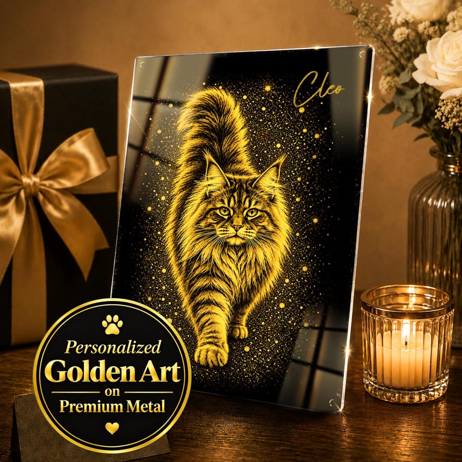 Personalized Pet Memorial Frame, Custom Pet Photo Keepsake, Pet Sympathy Gift, Dog & Cat Remembrance Gift, Unique Gift for Pet Lovers