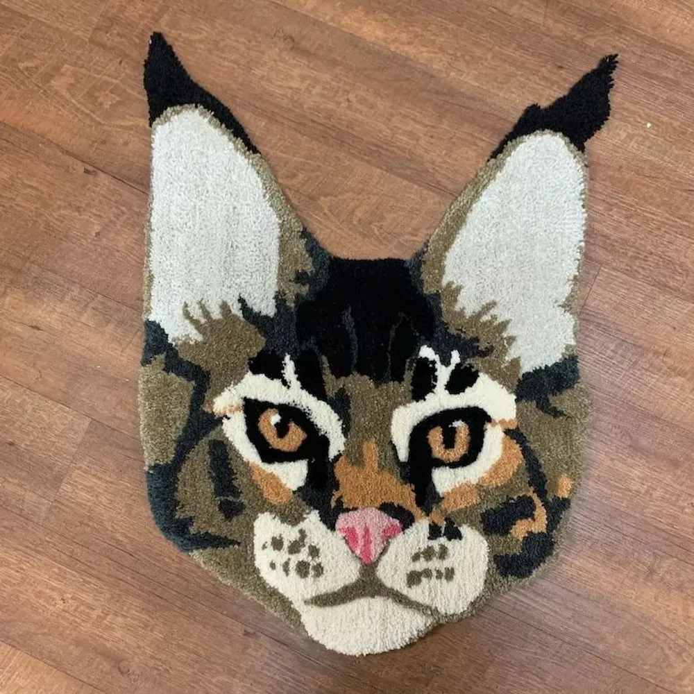 CUSTOM Pet Portrait Rug Handmade Rug Tufted Rug