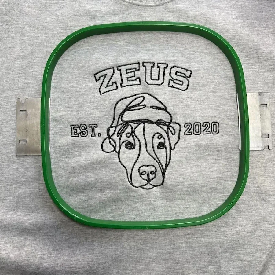 Custom Embroidered Pet Silhouette Christmas Sweatshirts, Perfect Christmas Gift For Pet Lovers