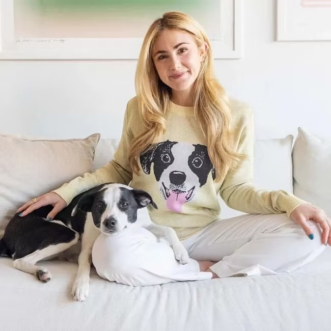 Personalized Pet Portrait Oversized Cozy Knit Sweater