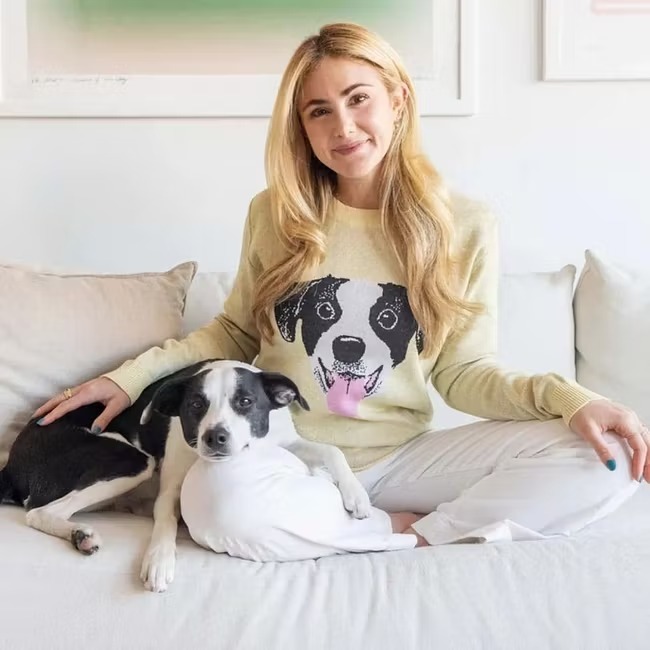 Personalized Pet Portrait Oversized Cozy Knit Sweater