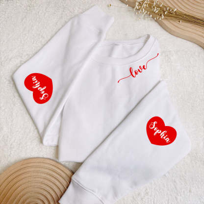 Love Valentine's Day Anniversary Gift - Personalized Sweatshirt