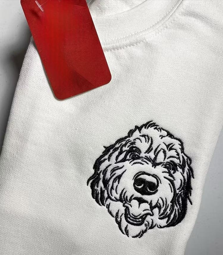 Custom Embroidered Dog Sweatshirt Pet Sweater Hoodie- Multiple Design Styles Available