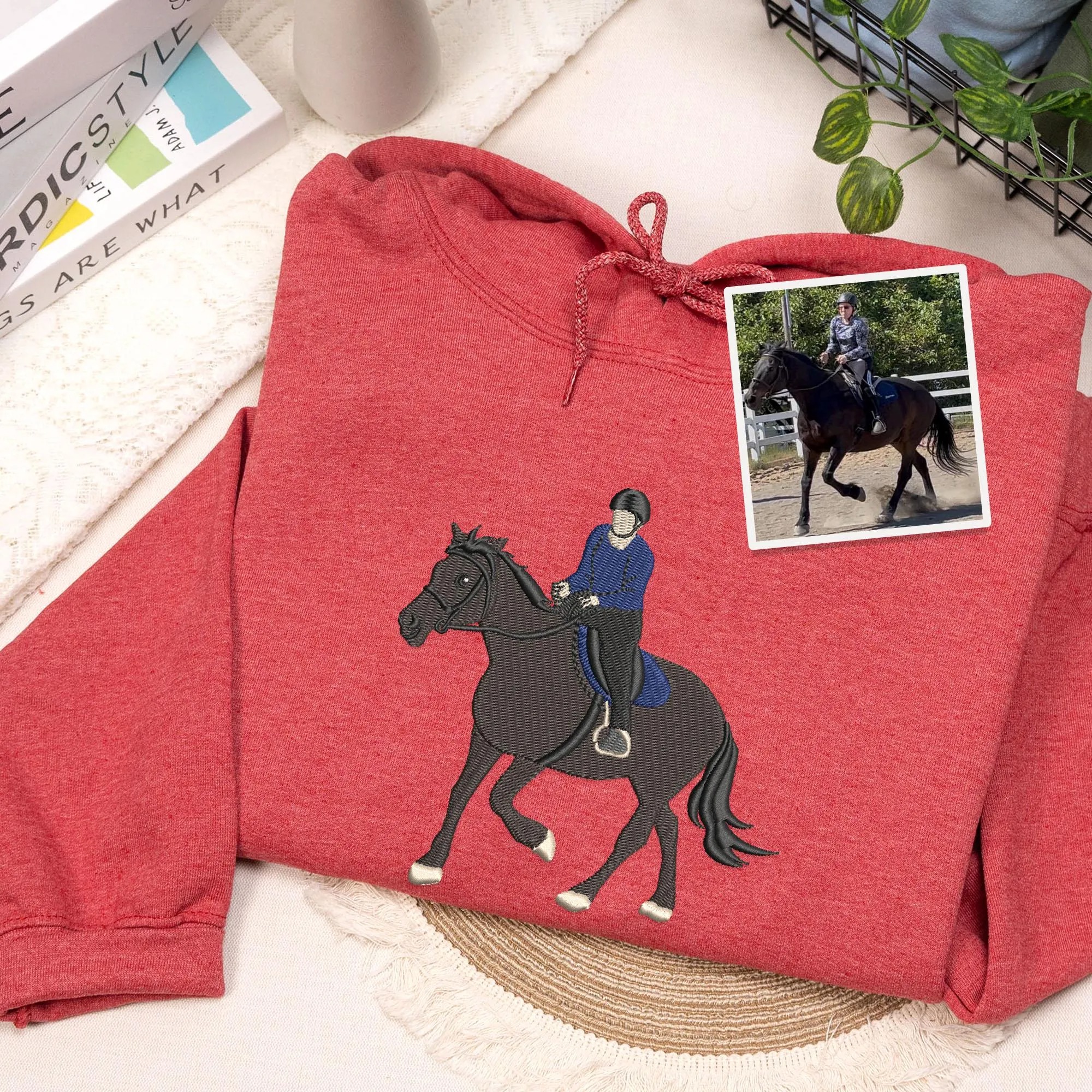 Custom Embroidered Pet Dad & Pet Mom Sweatshirt