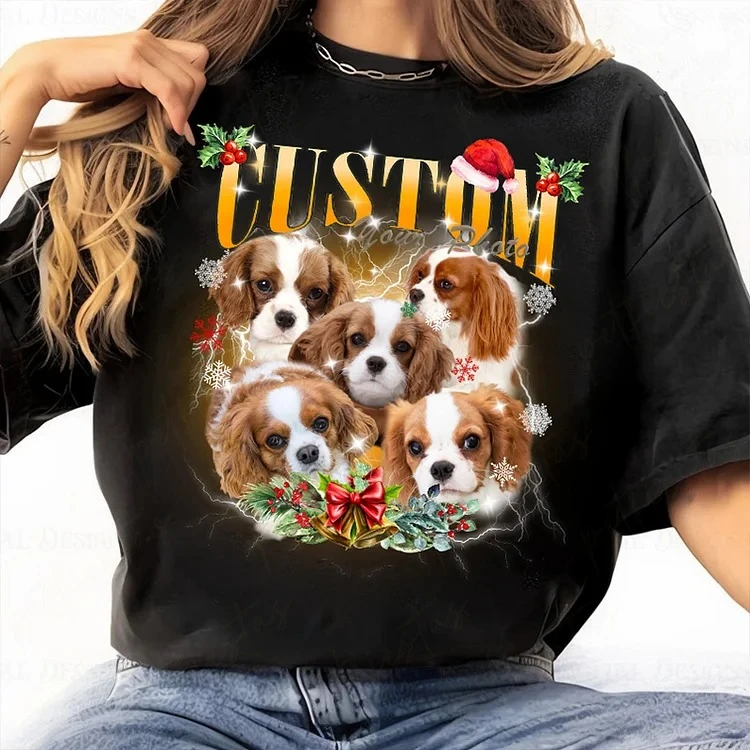 Custom Pet Photo Retro Vintage T-shirt, Sweatshirt, Hoodie-forlovever