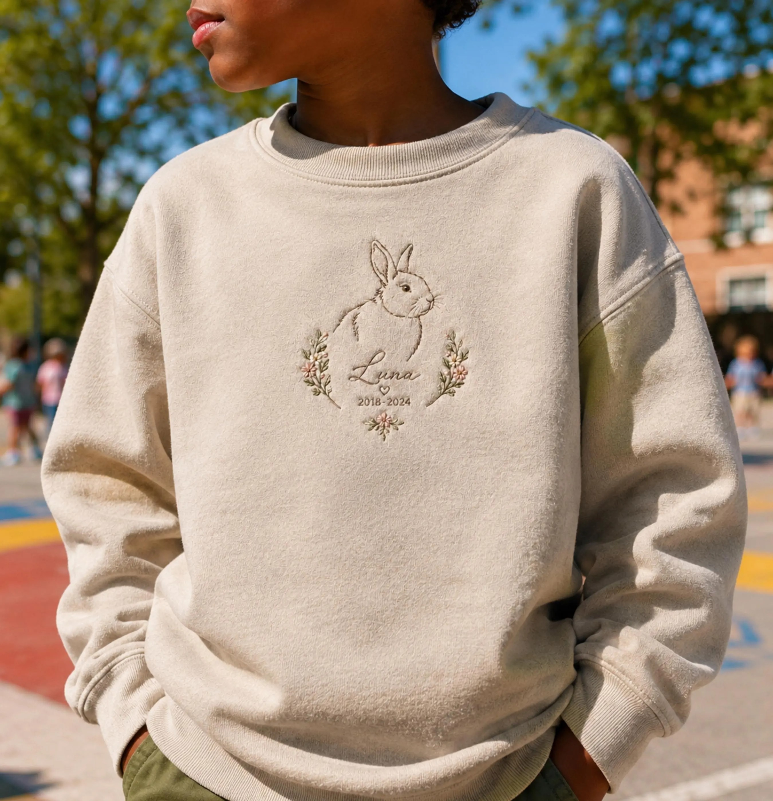 Personalized Pet Memorial Sweatshirt,Dog & Cat Loss Gift, Pet Sympathy Keepsake for Pet Lovers