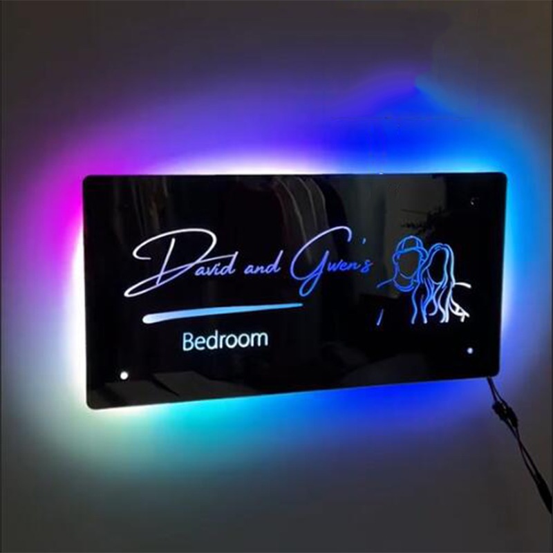 Christmas Special Off | Personalized Outline Couple Photo Mirror Light