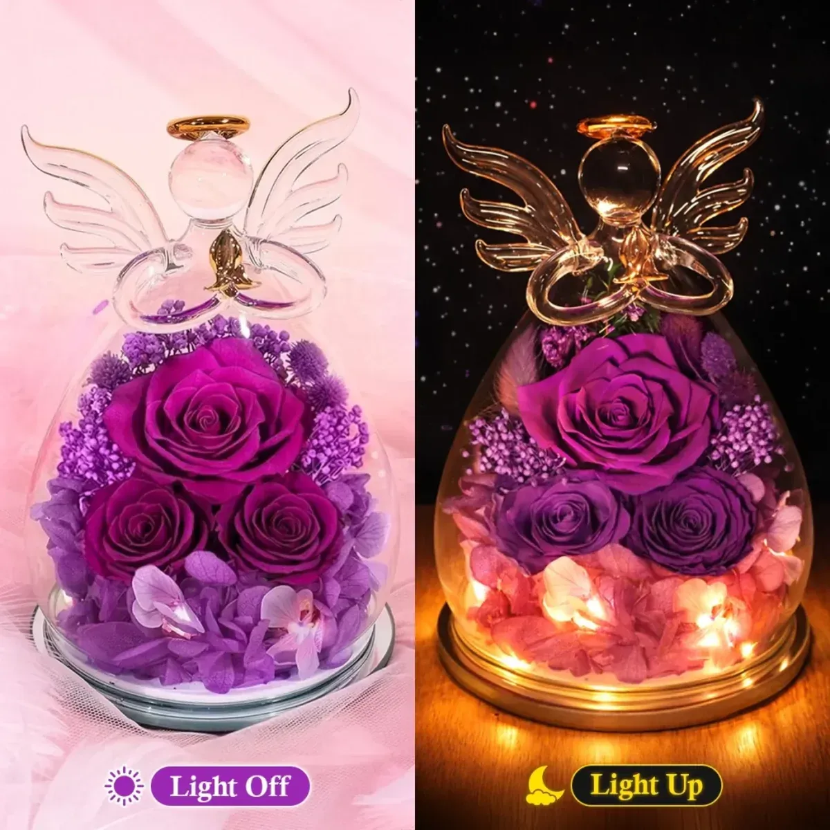 Ultrasoound Personalized Flower In Angel Figurines-Personalized Baby Shower, Gender Reveal Gifts For New Moms