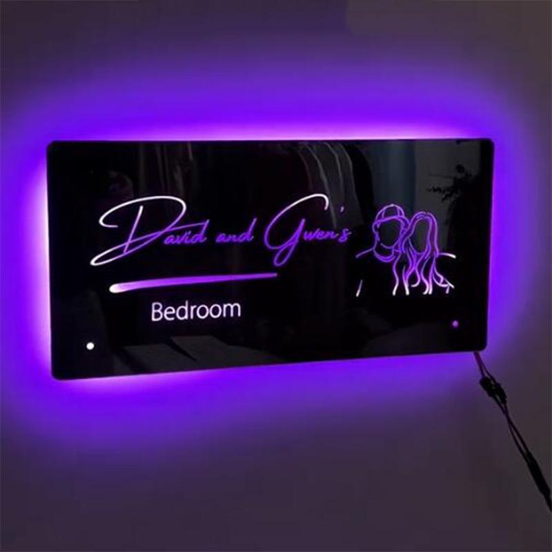 Christmas Special Off | Personalized Outline Couple Photo Mirror Light