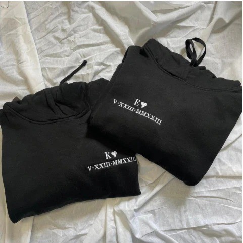 Personalized Roman Numeral and Initial Sweatshirt/Hoodie