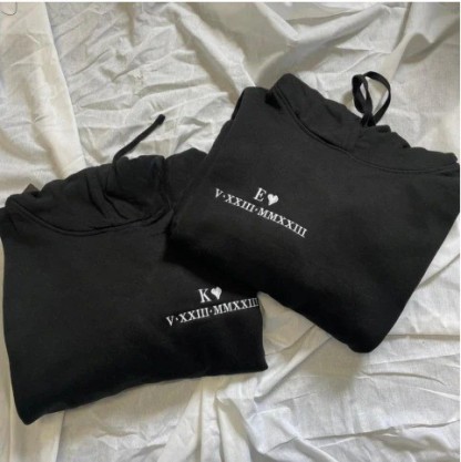 Personalized Roman Numeral and Initial Sweatshirt/Hoodie
