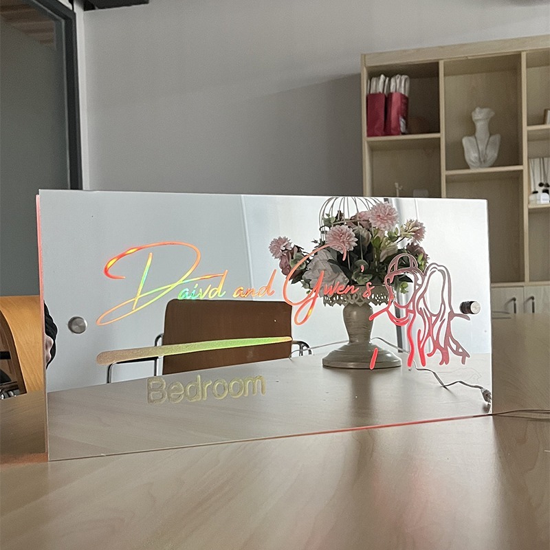 Christmas Special Off | Personalized Outline Couple Photo Mirror Light