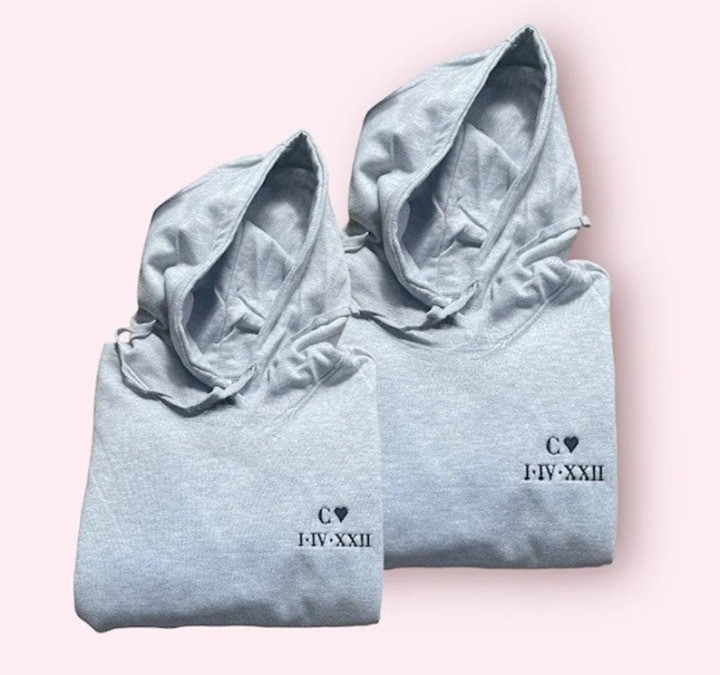 Personalized Roman Numeral and Initial Sweatshirt/Hoodie