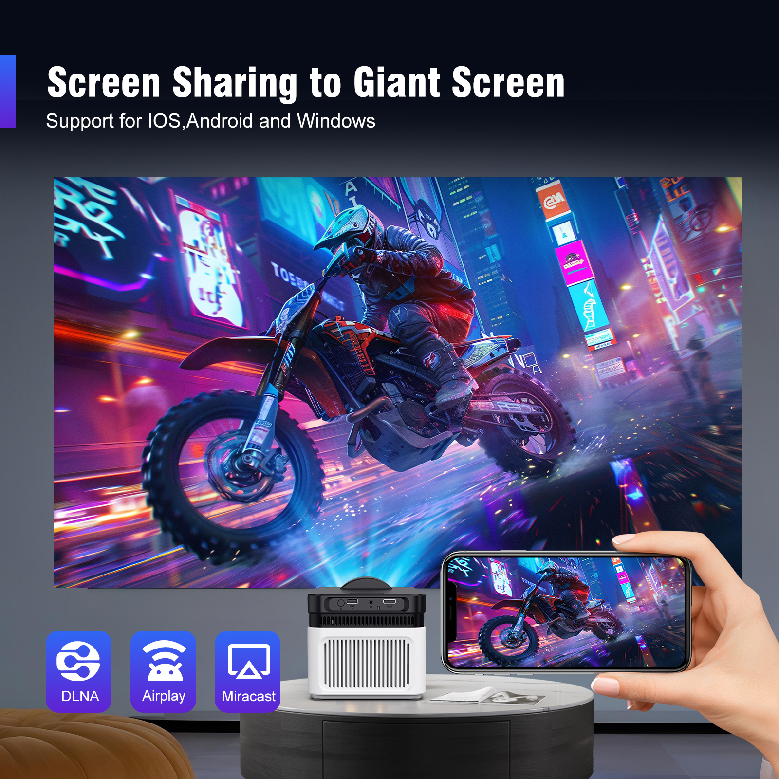 Screen Sharing to Giant Screen