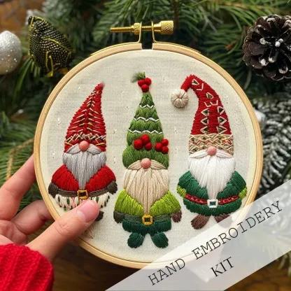 Christmas Gnome Embroidery Suits