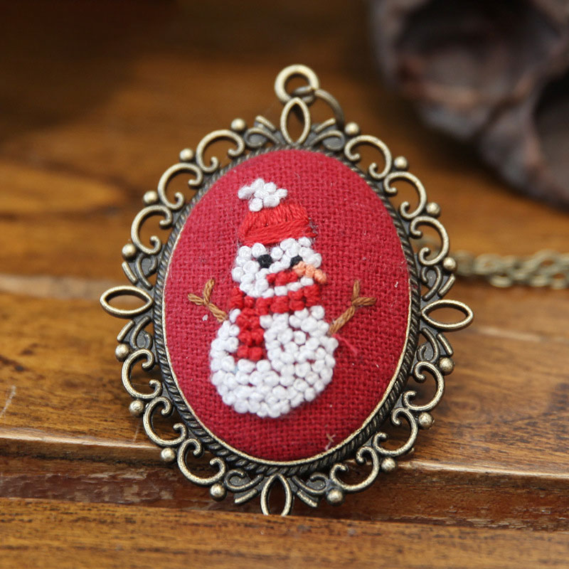 DIY Necklace - Snowman