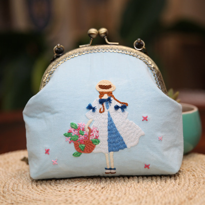 DIY Wallet-Flower Basket Girl