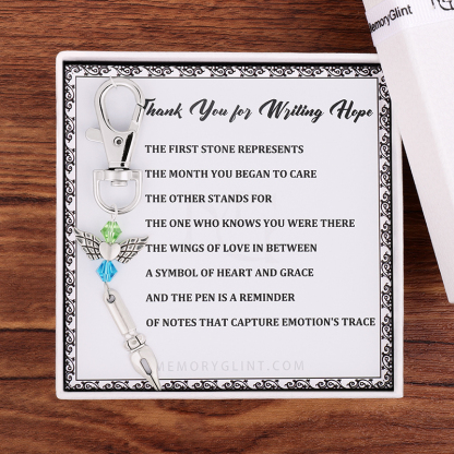 Thank You for Writing Hope Poem & Charm, Pen