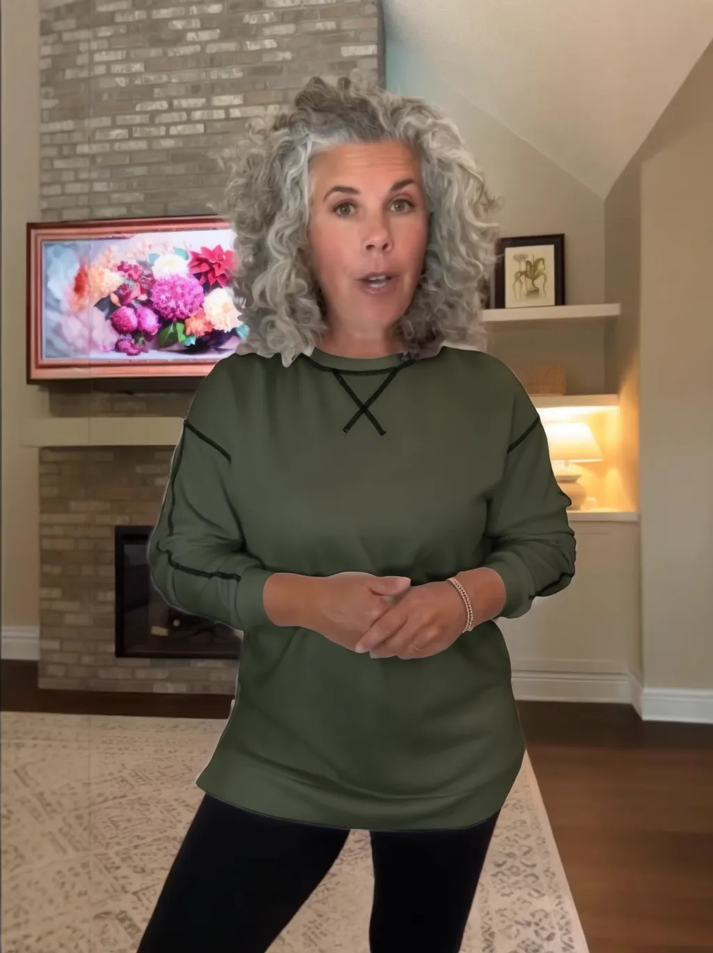 Women‘s Oversize Sweatshirt Crewneck Tunic Pollover Shirts Side Zipper Hoodie Sweater