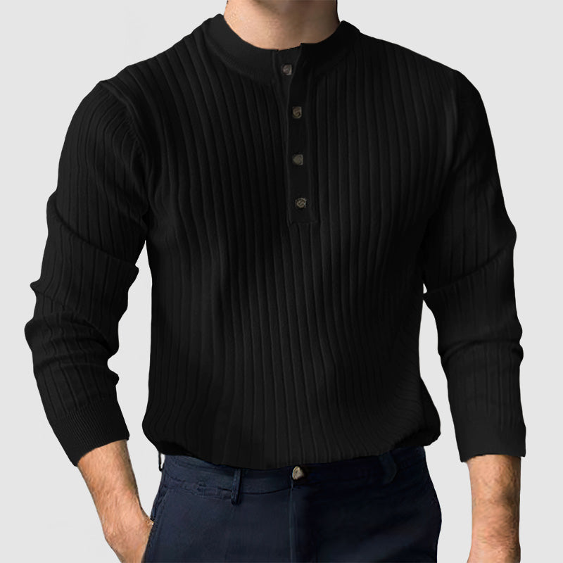 Men's Gentleman's Casual Henley Shirt