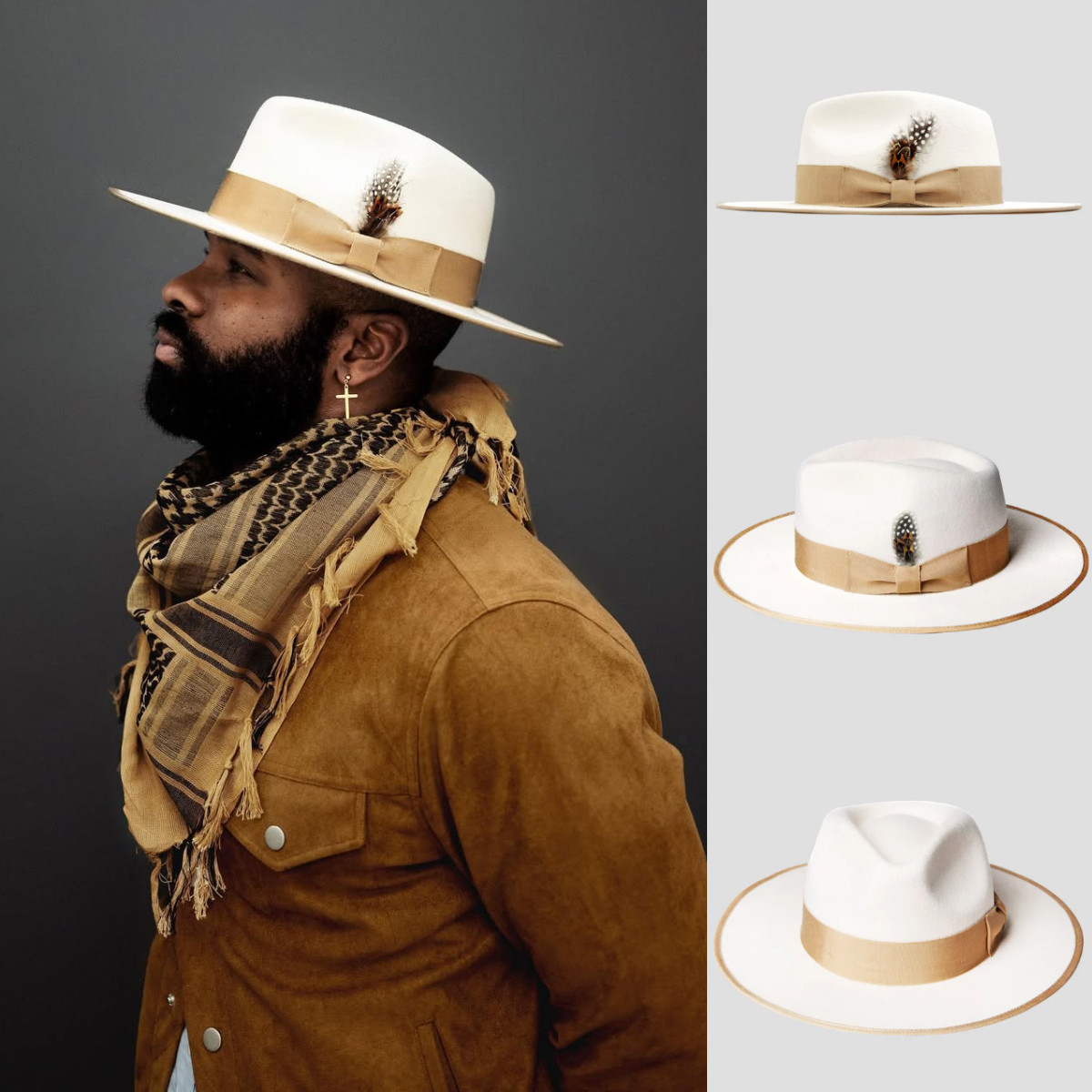 Ferguson Fedora Hat - Ivory