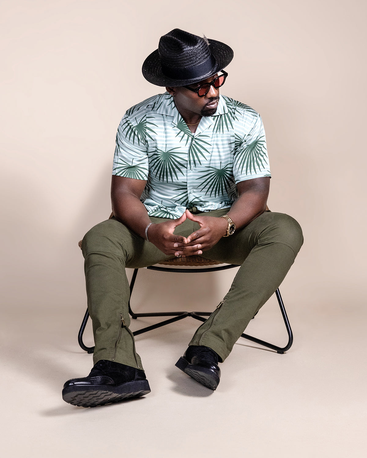 Miller Ranch Straw Fedora Hat - Ebony