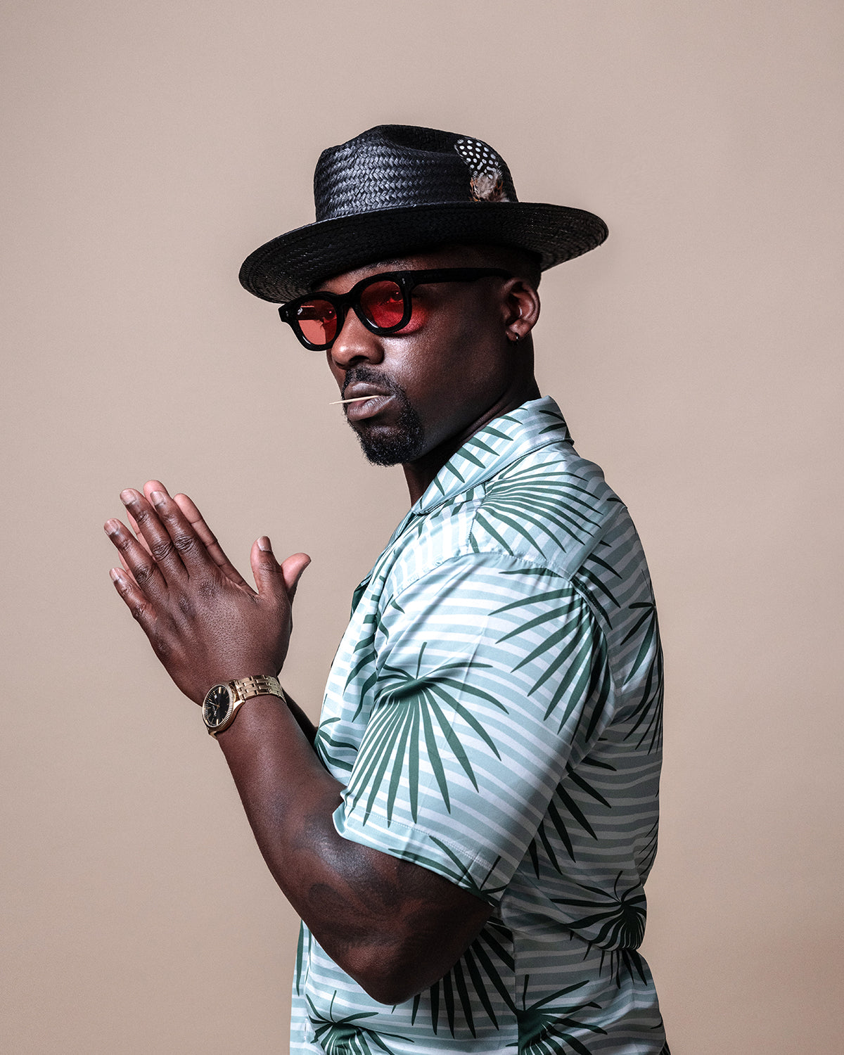 Miller Ranch Straw Fedora Hat - Ebony