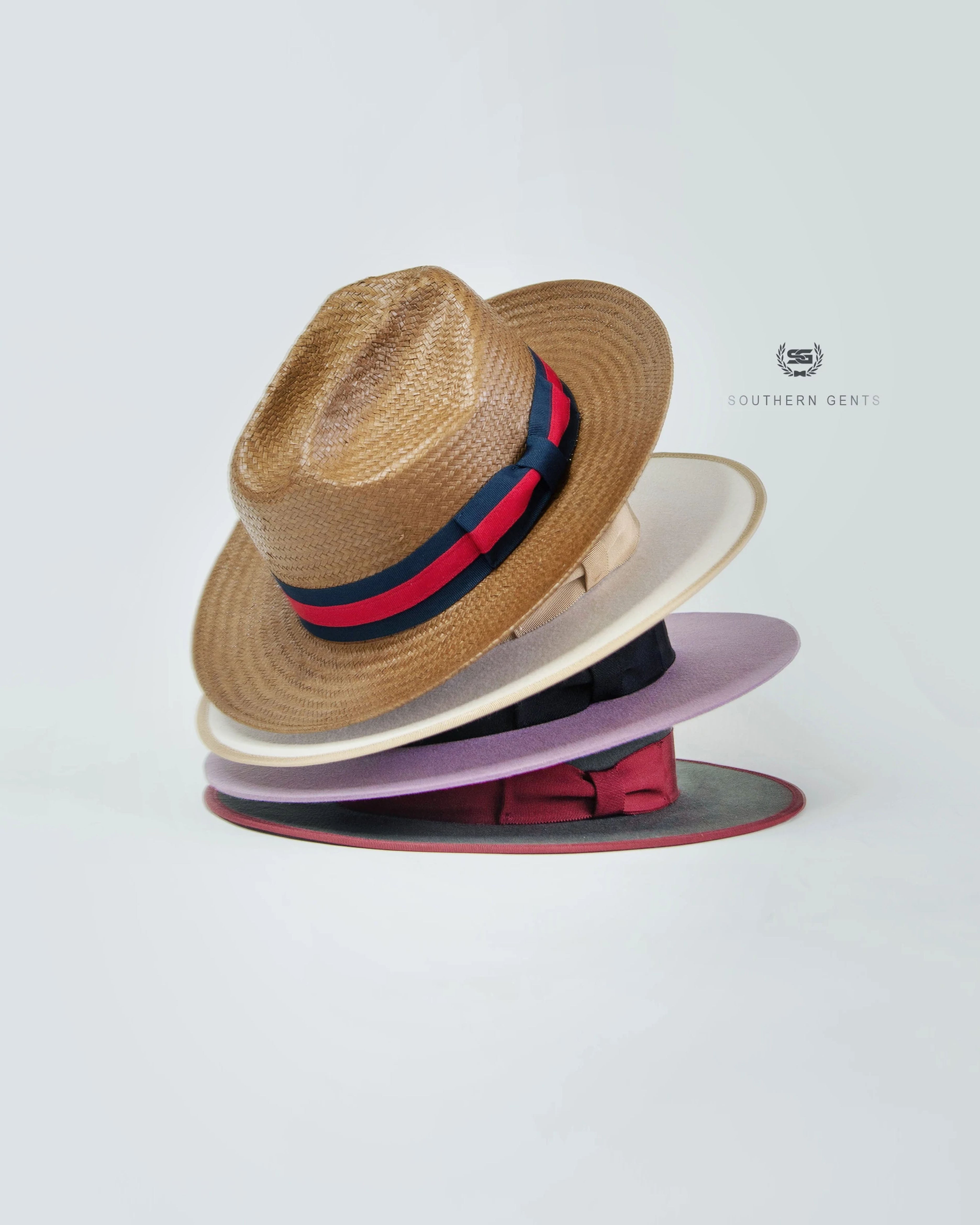Miller Ranch Fedora Hat - Patriotic Straw