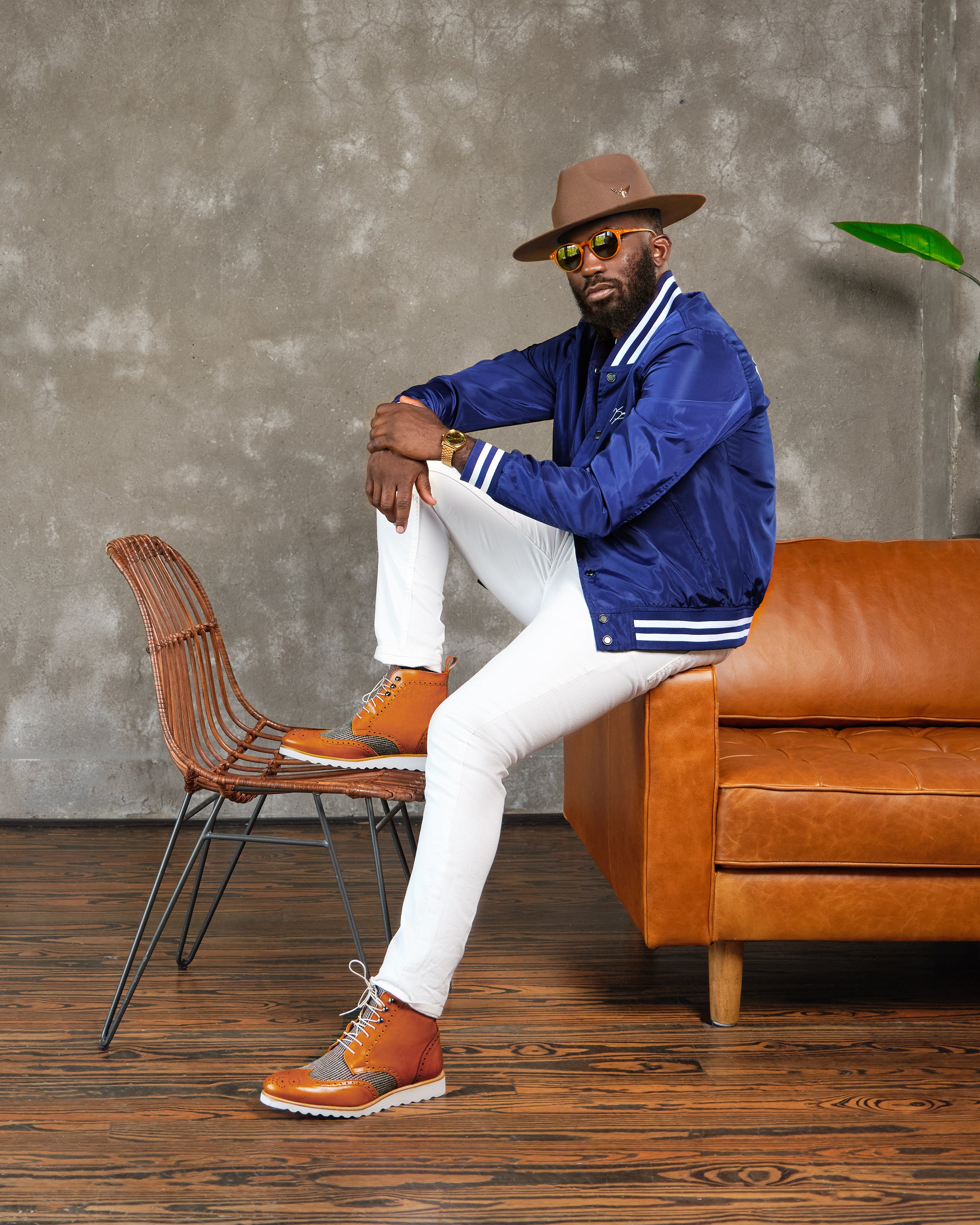 Lone Star Fedora Hat - Walnut