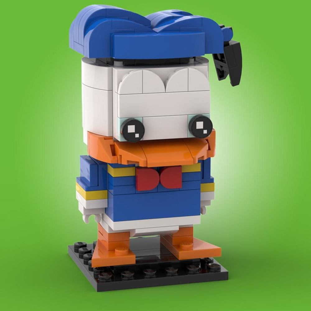 MOC-40626 Duck MOC Brickheadz Model 166 Pieces