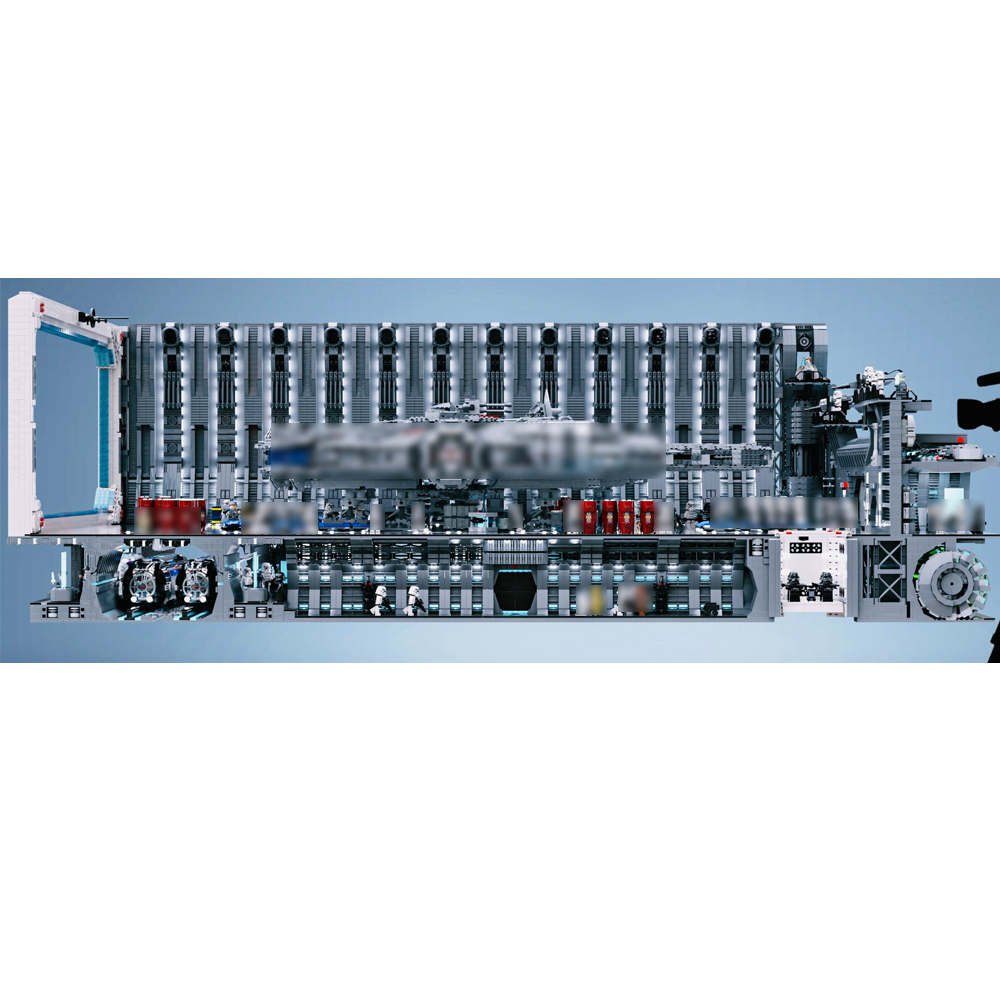 SW UCS Death Star Docking Bay 327 Hangar Bay 327 for 75192 Millennium Falcon 23307 Pieces 56" x 32" x 19"