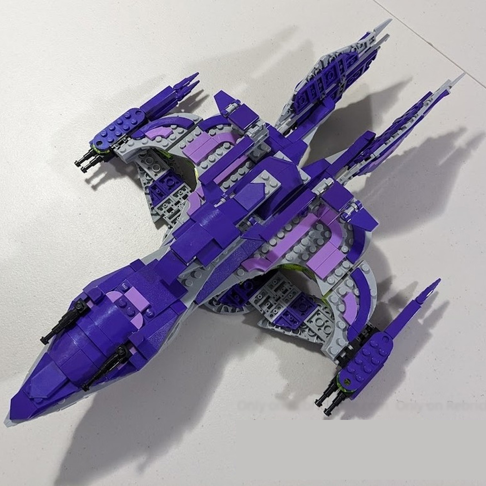 MOC-145557 White Star A Class Of Advanced Warship Model Spaceship Fleet Ship from TV Series 576 Parts