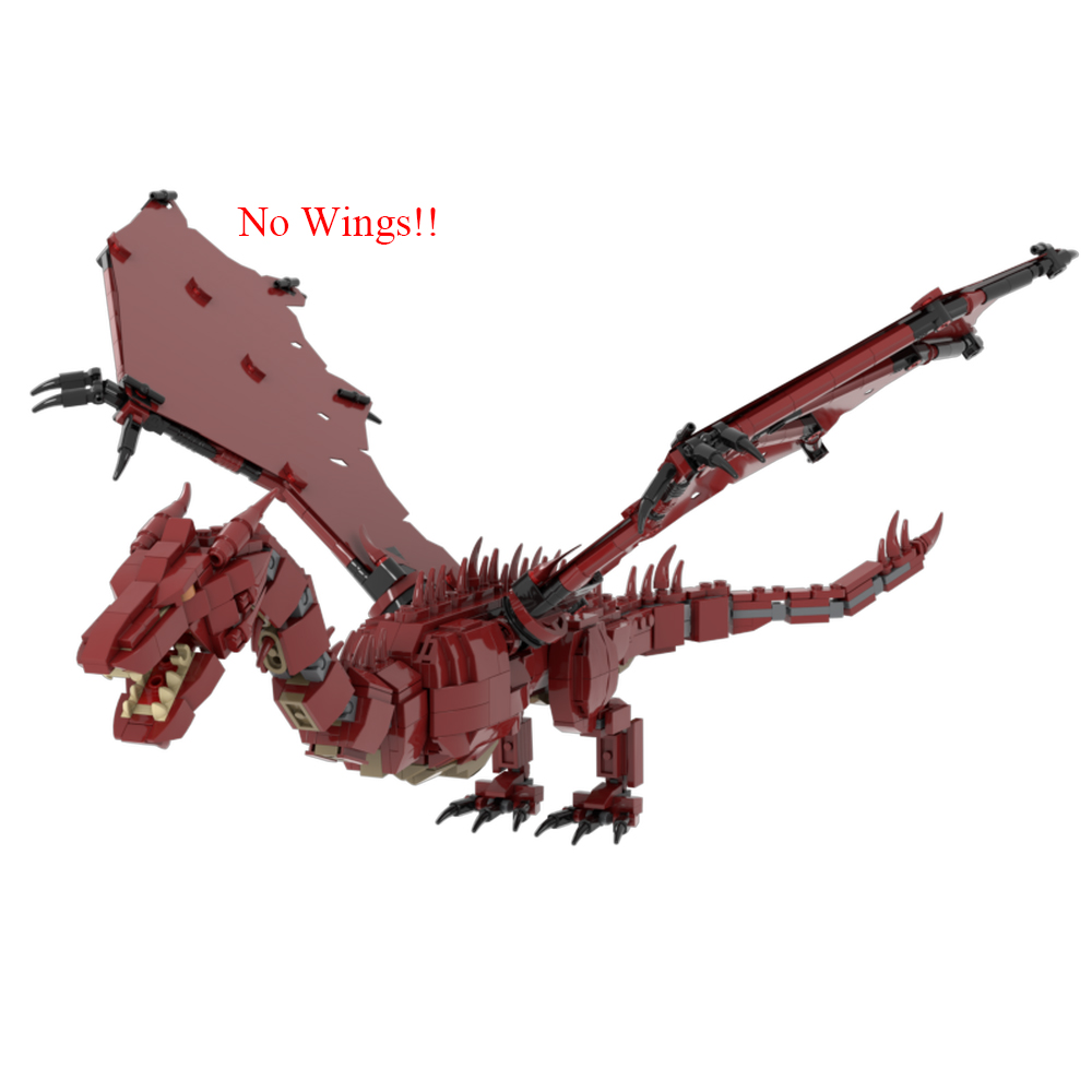 MOC-220038 Smaug Dragon with Full Articulation 806 Pieces