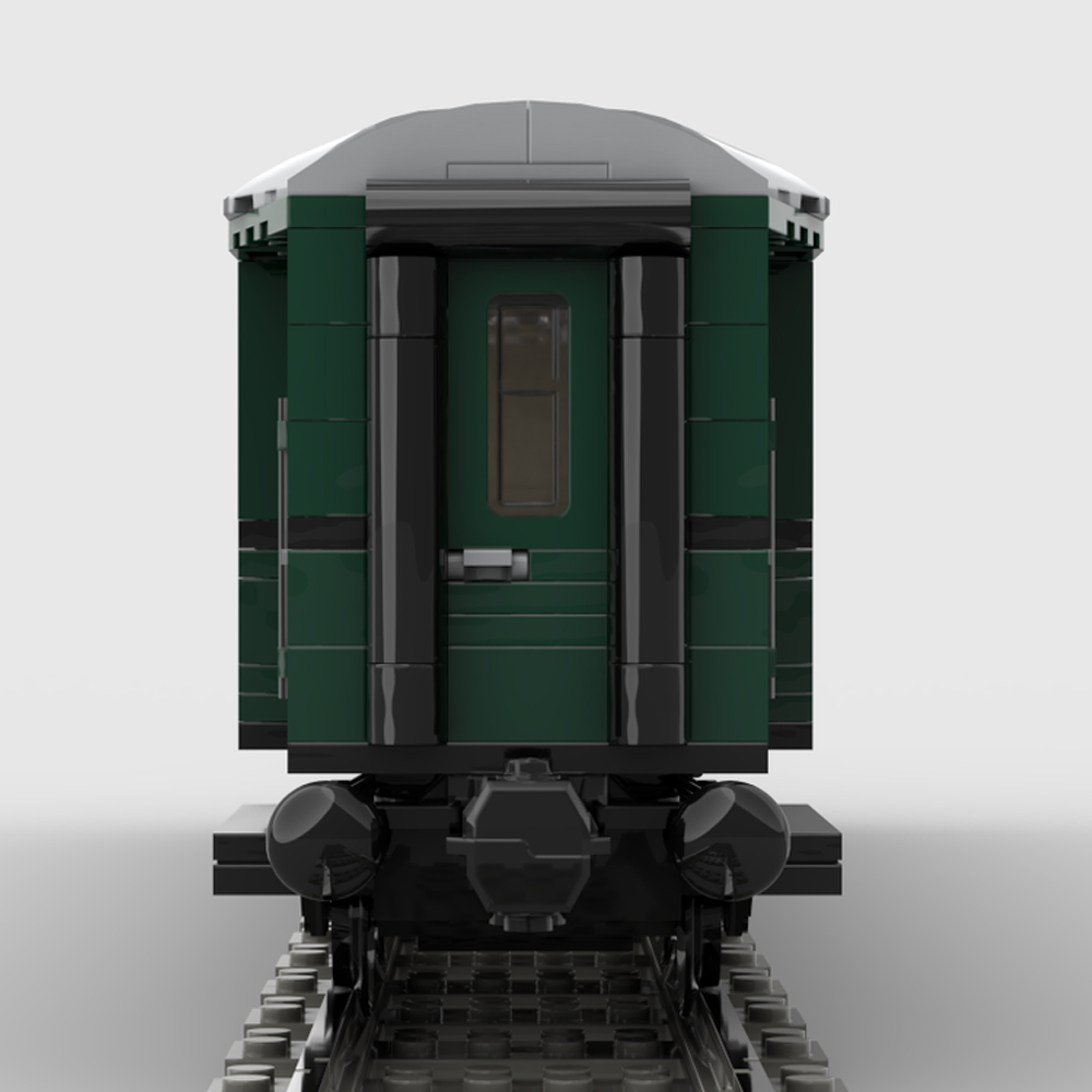 Custom MOC-183351 The Coach AB4ümle Era III Of The Deutsche Reichsbahn 909 PCS