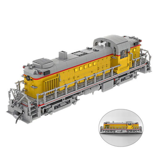 ZITIANYOUBUILD Custom MOC: MOC-52188 Union Pacific Alco RS-2 Train 1:38 Scale-ZITIANYOUBUILD