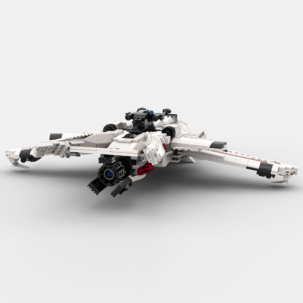 C5617 Small Combat Space Ship Medium Fighter from Video Game 900 Parts-ZITIANYOUBUILD