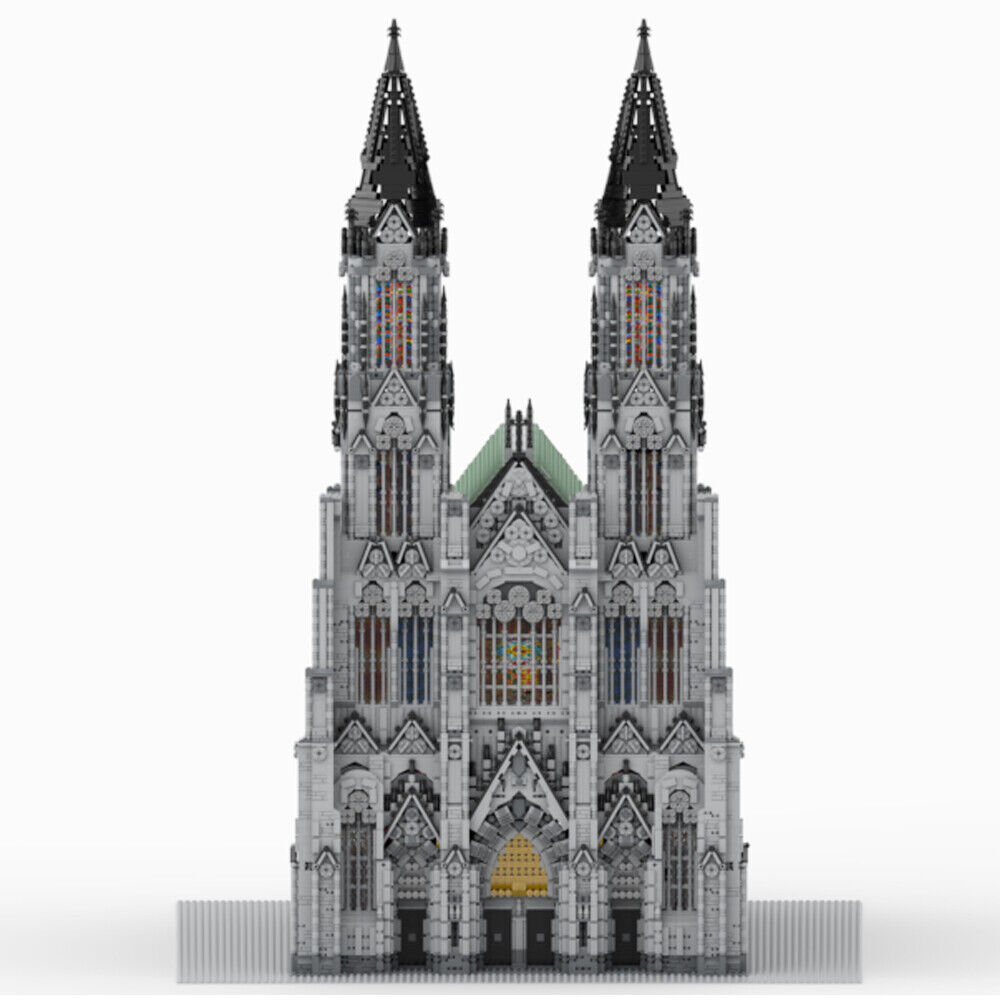 MOC-142098 Cologne Cathedral Model Modular Building for Collection 29682 Parts-ZITIANYOUBUILD