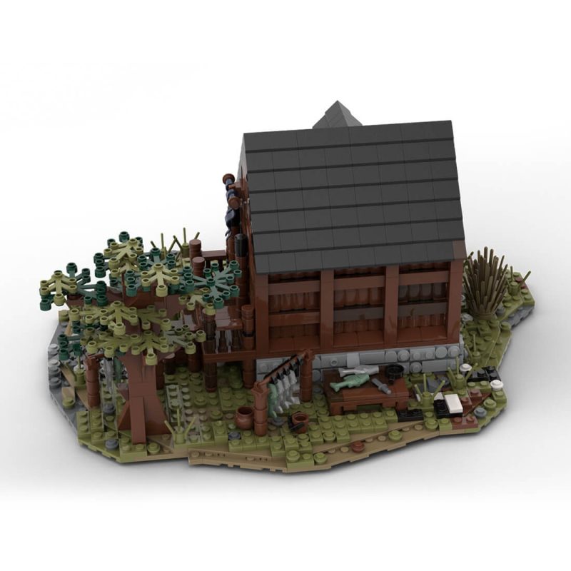 Custom MOC-49723 Medieval Fisherman`s House Building Blocks (1682PCS)
