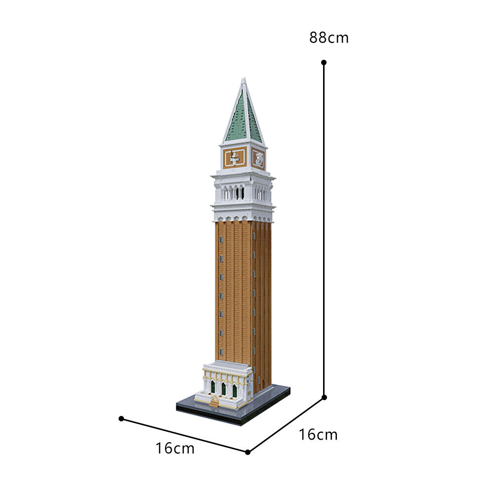C9121 St Mark's Bell Tower Tallest Structure Modular Building 4184 Parts-ZITIANYOUBUILD