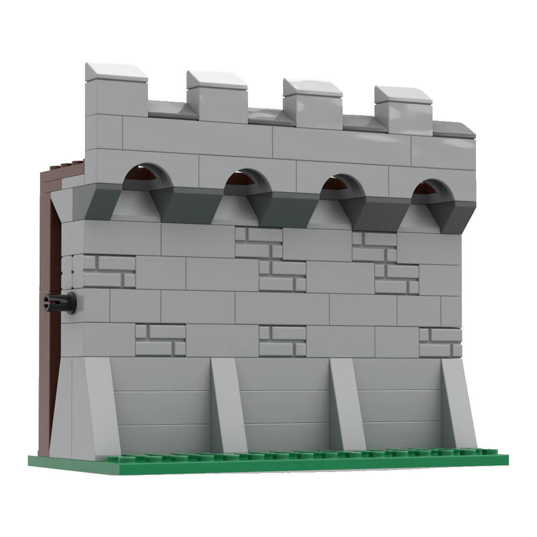 Custom MOC-77852 Medieval Modular Wall  115 Parts Kids Gift for Christmas-ZITIANYOUBUILD