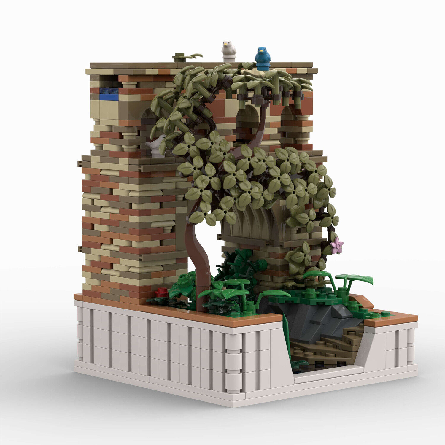 MOC-138672 Roman Ancient Aqueduct for Roman Antique Series 1067 Parts Gift-ZITIANYOUBUILD