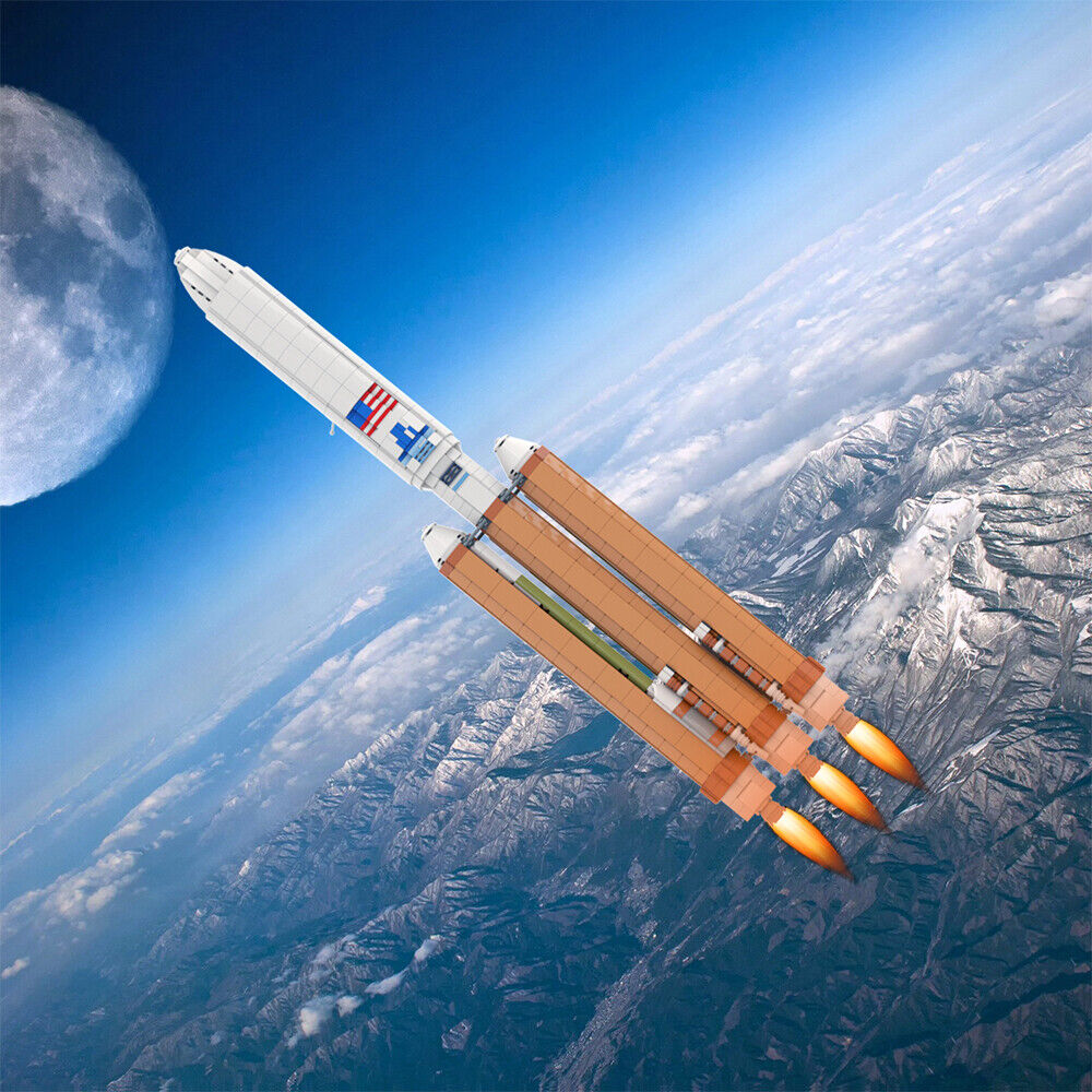 C9302 Rocket with Payload Fairing Building Kit 1597 Parts 1:110 Scale-ZITIANYOUBUILD